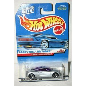 Hot Wheels 1998 First Editions Chrysler Thunderbolt # 671 silver
